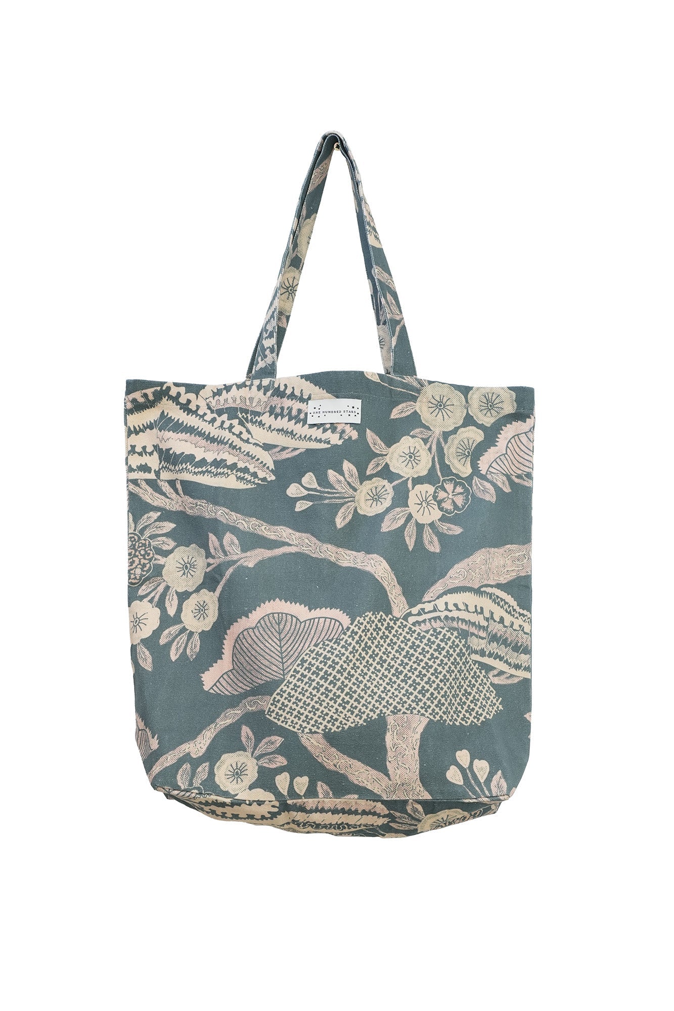 One Hundred StarsOne Hundred Stars Rosa Blue Canvas BagAccessories - Blue Water Clothing