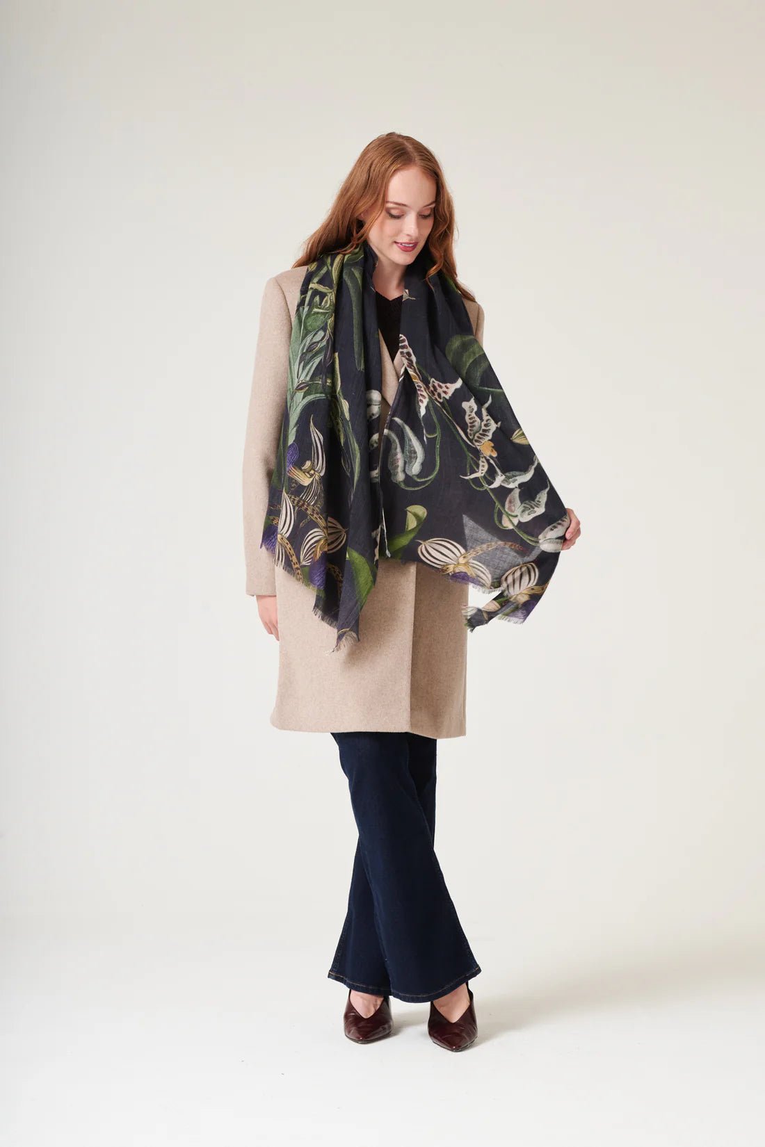 One Hundred StarsOne Hundred Stars Scarf Orchid BlackAccessories - Blue Water Clothing