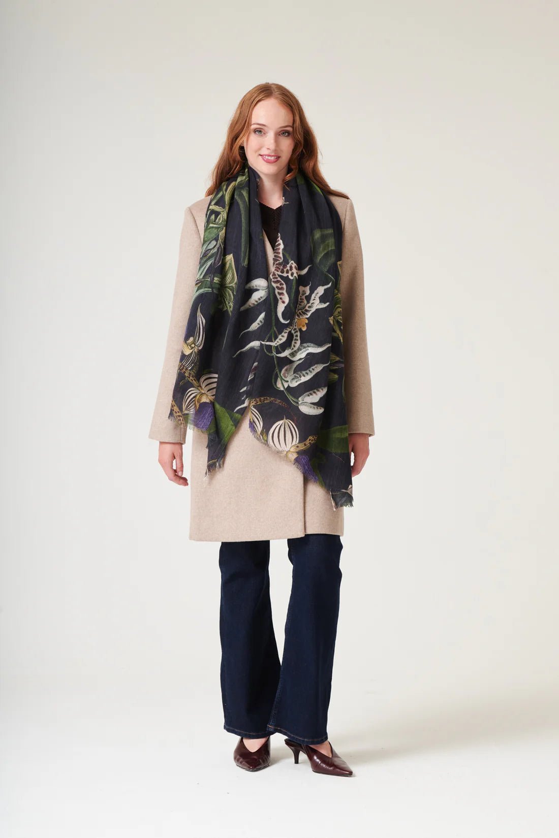 One Hundred StarsOne Hundred Stars Scarf Orchid BlackAccessories - Blue Water Clothing