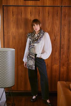 One Hundred StarsOne Hundred Stars Scarf Susani CharcoalAccessories - Blue Water Clothing