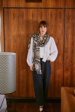 One Hundred StarsOne Hundred Stars Scarf Susani CharcoalAccessories - Blue Water Clothing