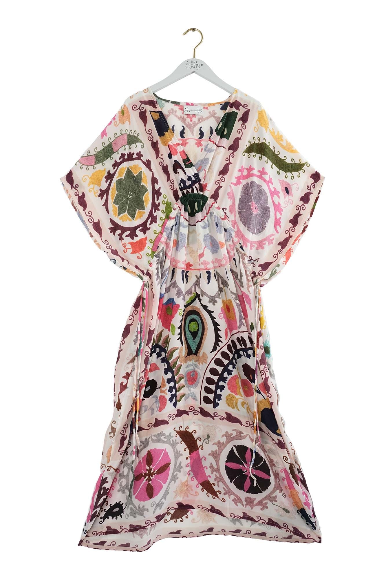 One Hundred StarsOne Hundred Stars Suzani Pink String DressDresses - Blue Water Clothing