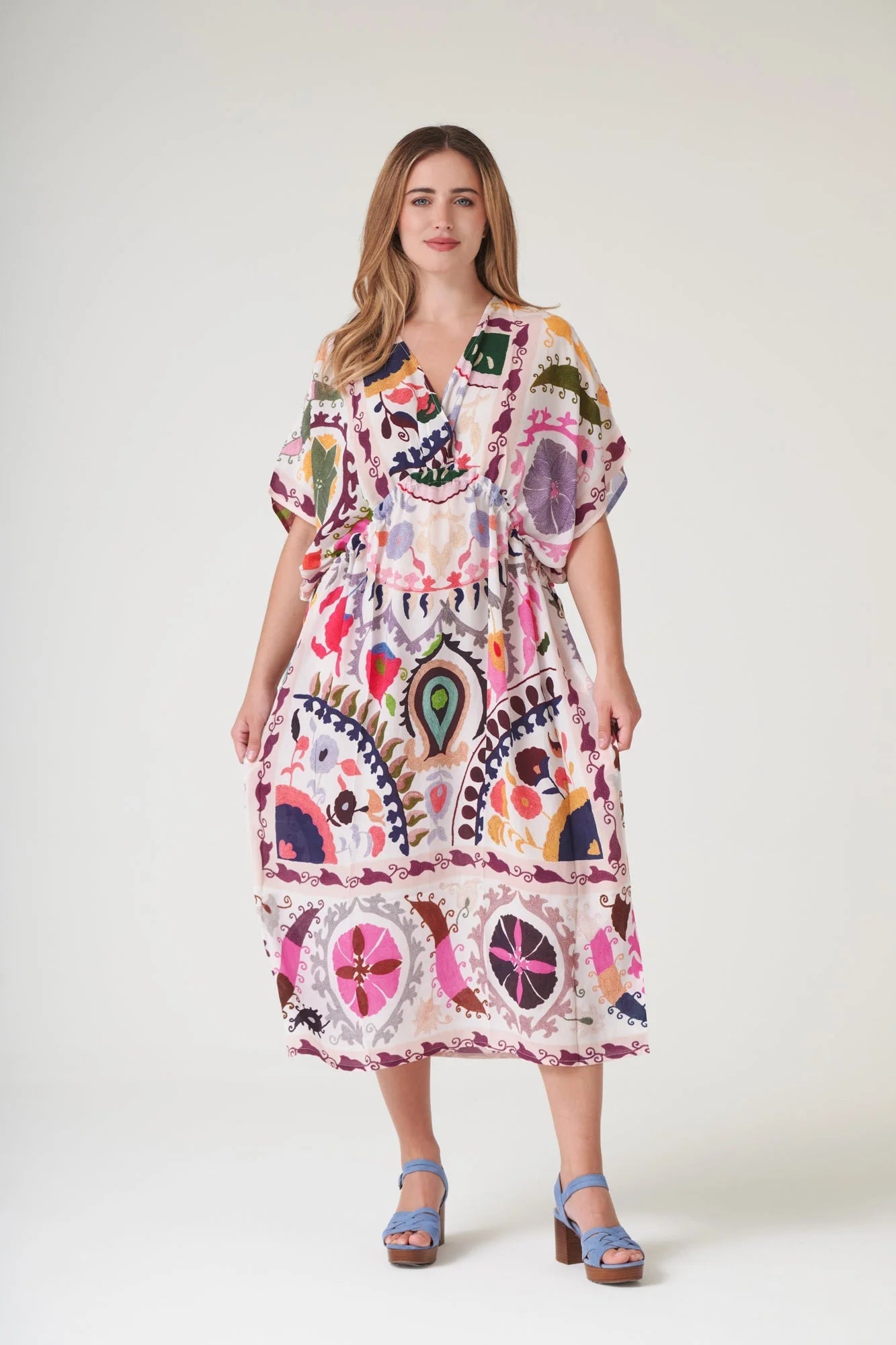 One Hundred StarsOne Hundred Stars Suzani Pink String DressDresses - Blue Water Clothing