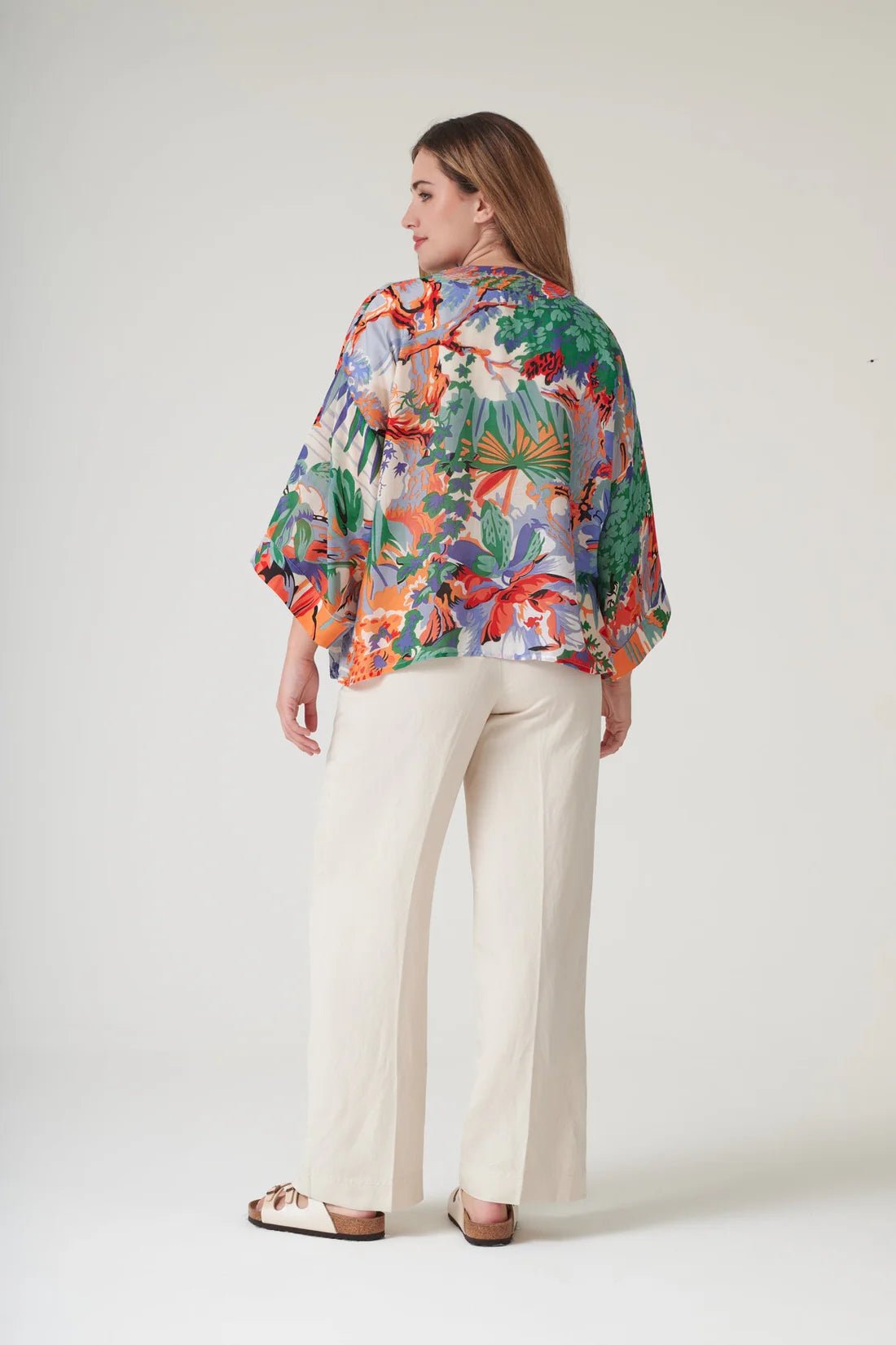 One Hundred StarsOne Hundred Stars Tropicana Blue KimonoTops - Blue Water Clothing