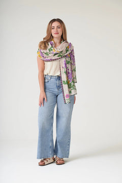 One Hundred StarsOne Hundred Stars Wisteria Lilac ScarfAccessories - Blue Water Clothing
