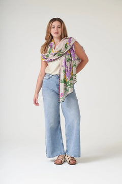 One Hundred StarsOne Hundred Stars Wisteria Lilac ScarfAccessories - Blue Water Clothing
