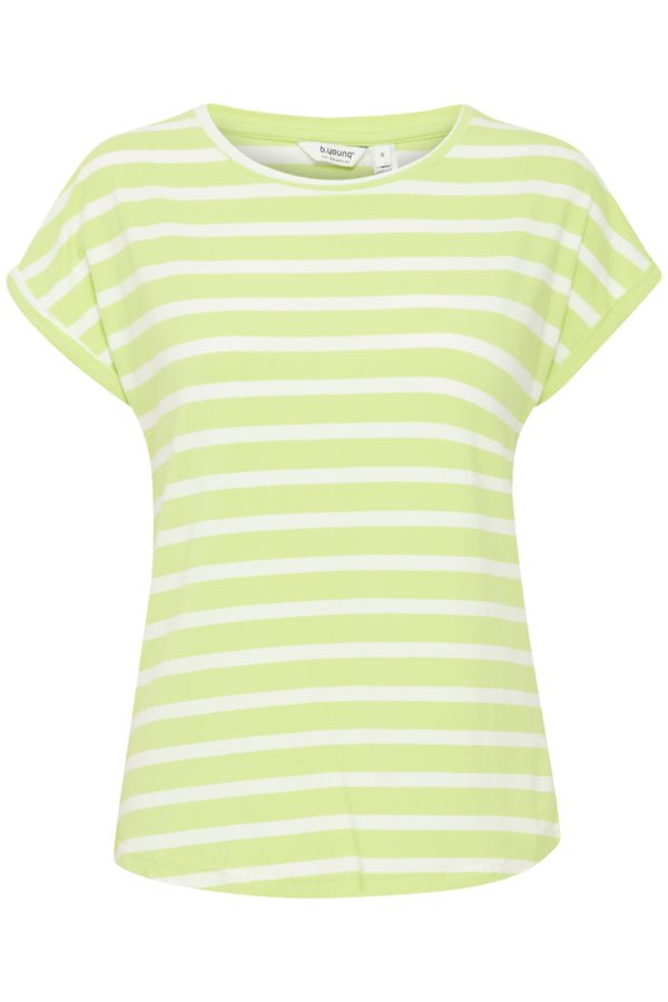 Pamila O - Neck Stripe T-Shirt - Blue Water Clothing