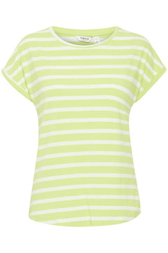 Pamila O - Neck Stripe T-Shirt - Blue Water Clothing