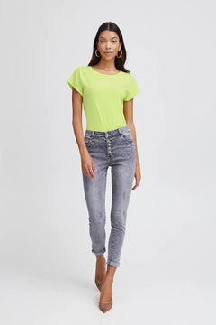 Pamila Plain Jersey T-Shirt - Blue Water Clothing