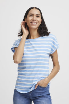Pamila Stripe T-Shirt - Blue Water Clothing