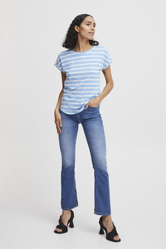 Pamila Stripe T-Shirt - Blue Water Clothing