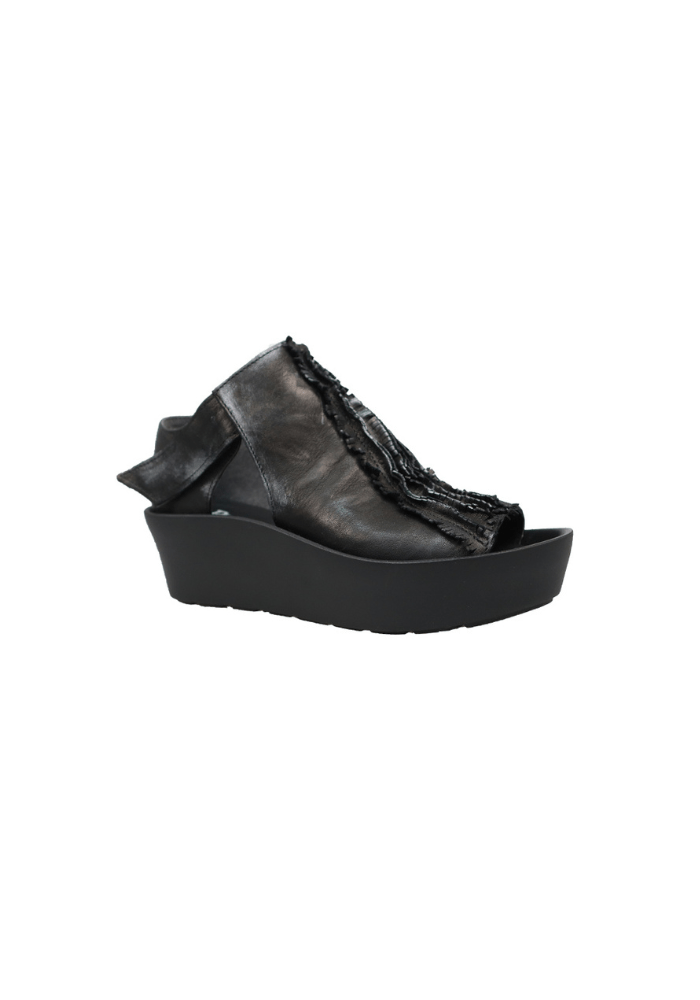 PapuceiPapuccei Pippin Wedge SandalSandalsBlack - Blue Water Clothing