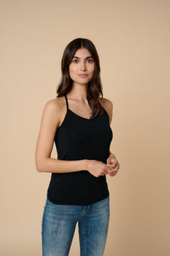 CulturePoppy Lace Singlet Old style MiloVestsBlack - Blue Water Clothing