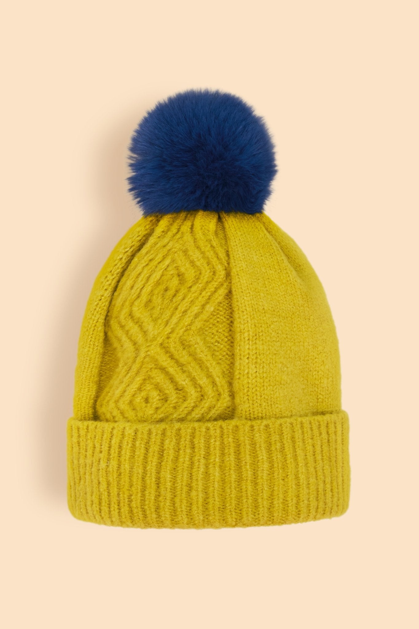 Powder Ingrid Bobble Hat - Chartreuse - Blue Water Clothing