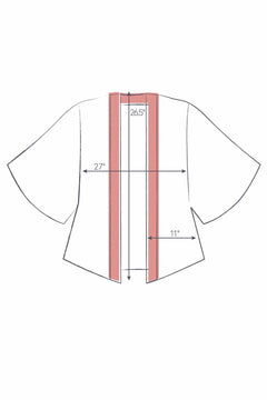 Powder Kimono Jacket Floral Study Petal - Blue Water Clothing
