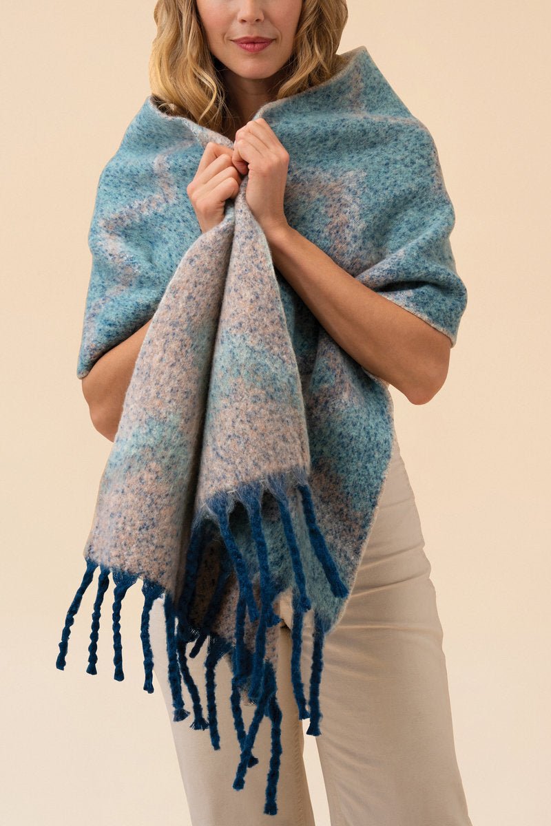 Powder Melia Cosy Scarf - Denim - Blue Water Clothing