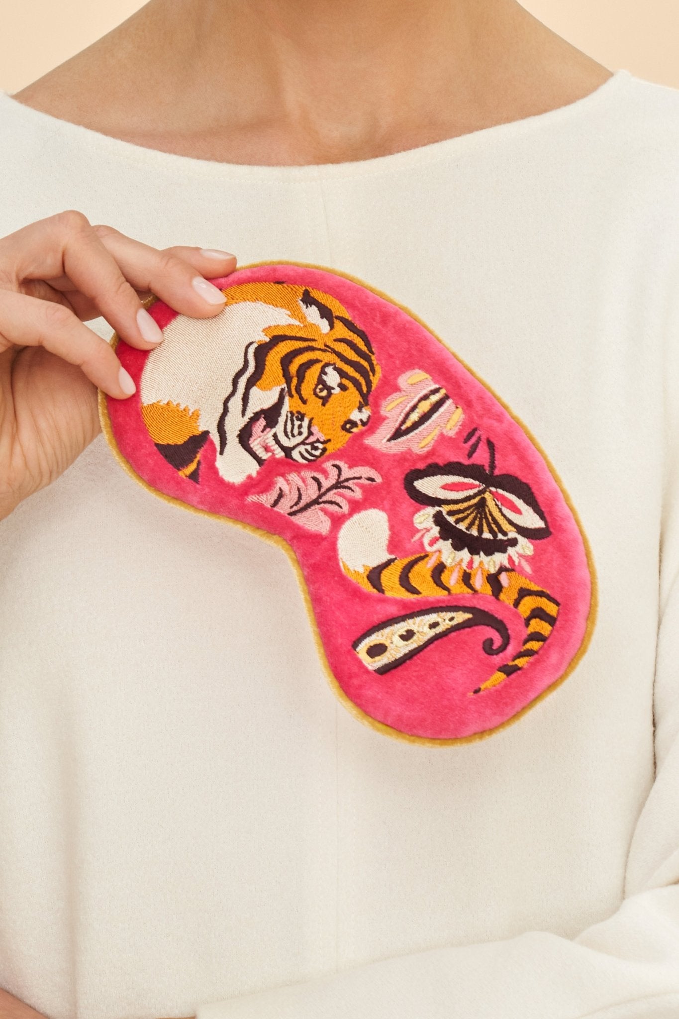 Powder Thrill of the Tiger Lux Lavender Eye Mask - Blue Water Clothing