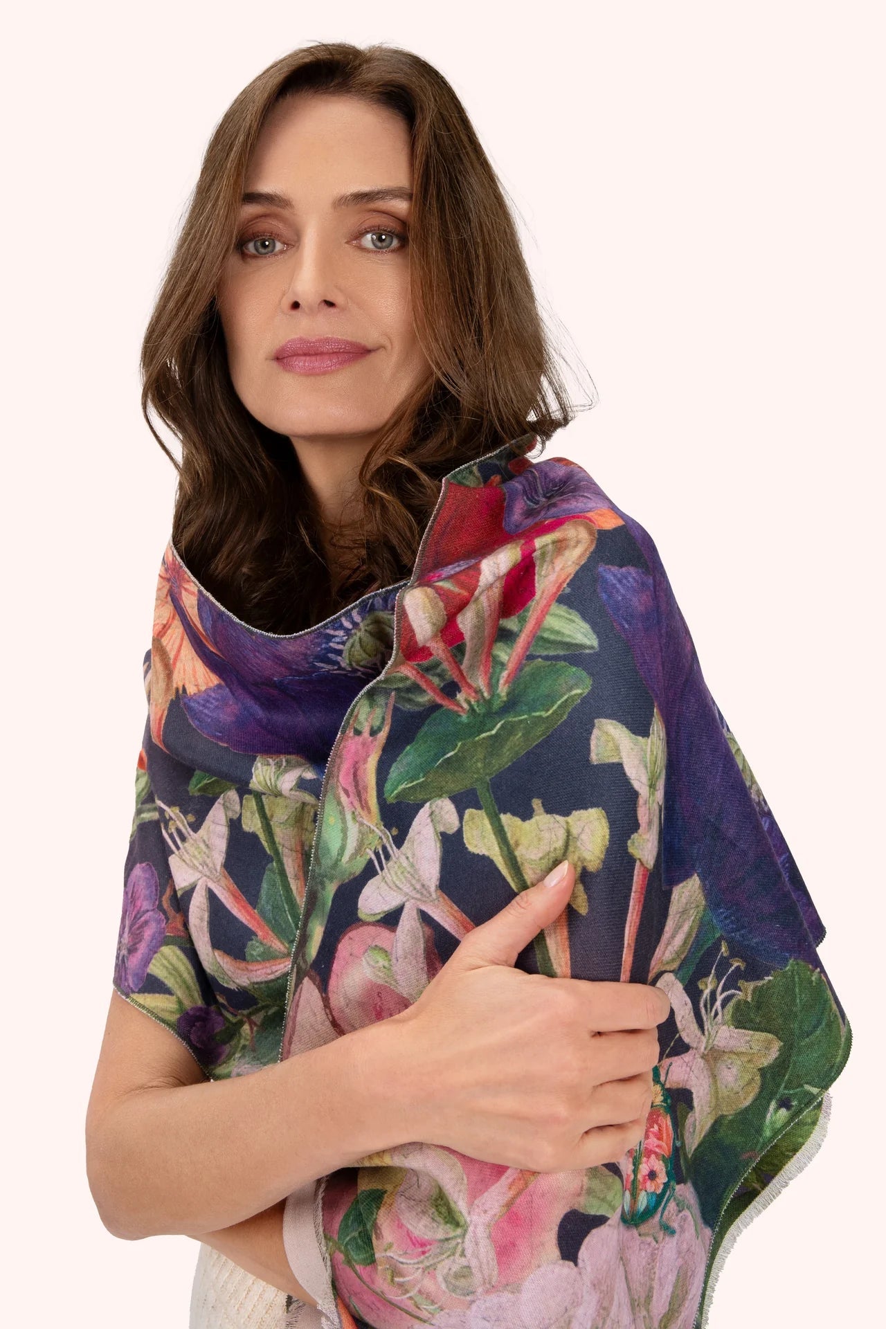PowderPowder Lux Scarf Posy MidnightAccessories - Blue Water Clothing