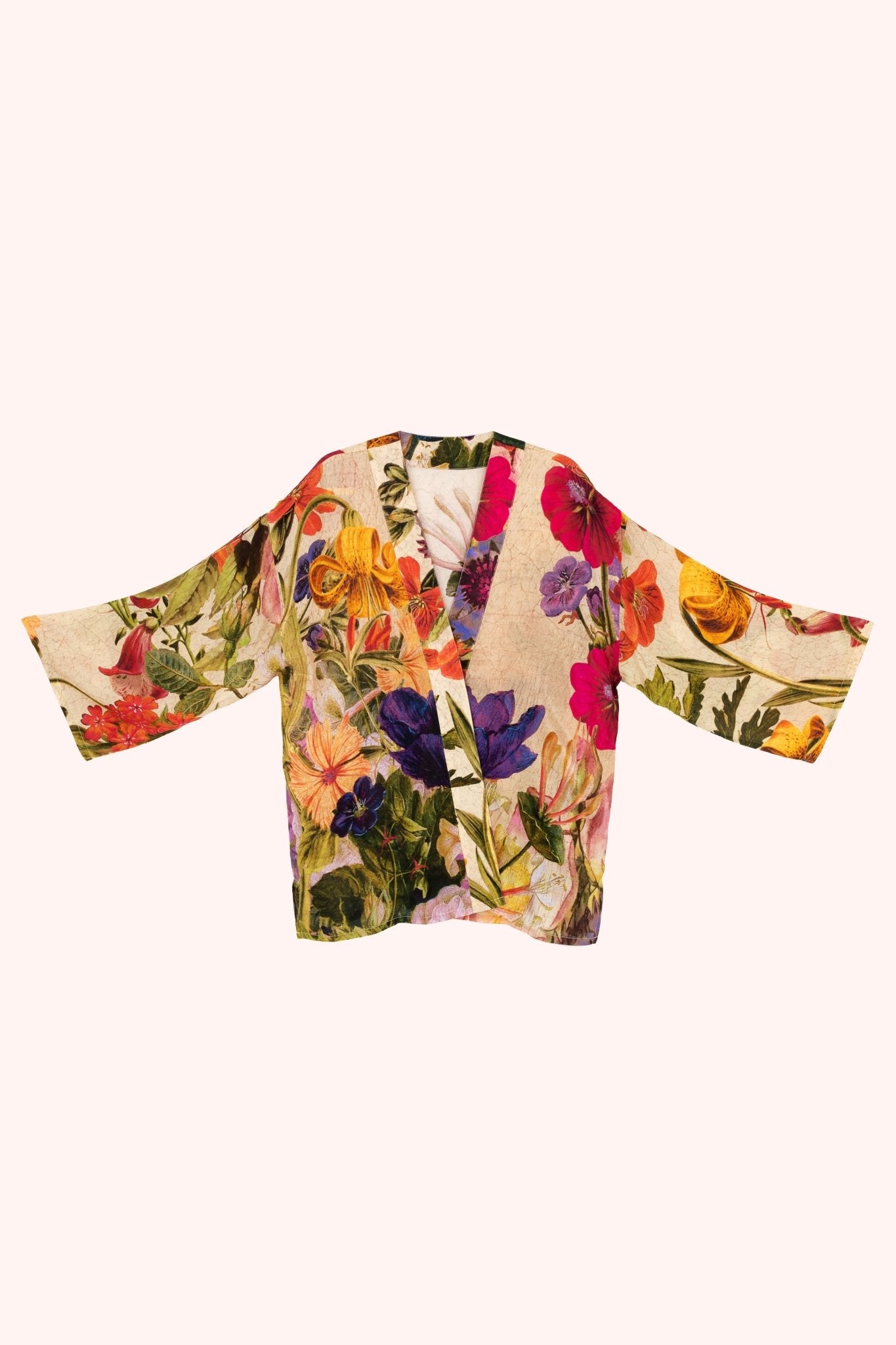 PowderPowder Mid Length Kimono Cream PosyTops - Blue Water Clothing