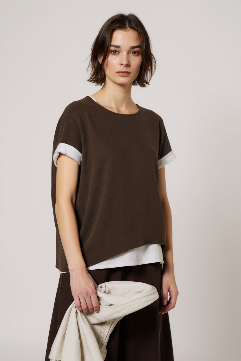 Modula Boxy Top Chocolate