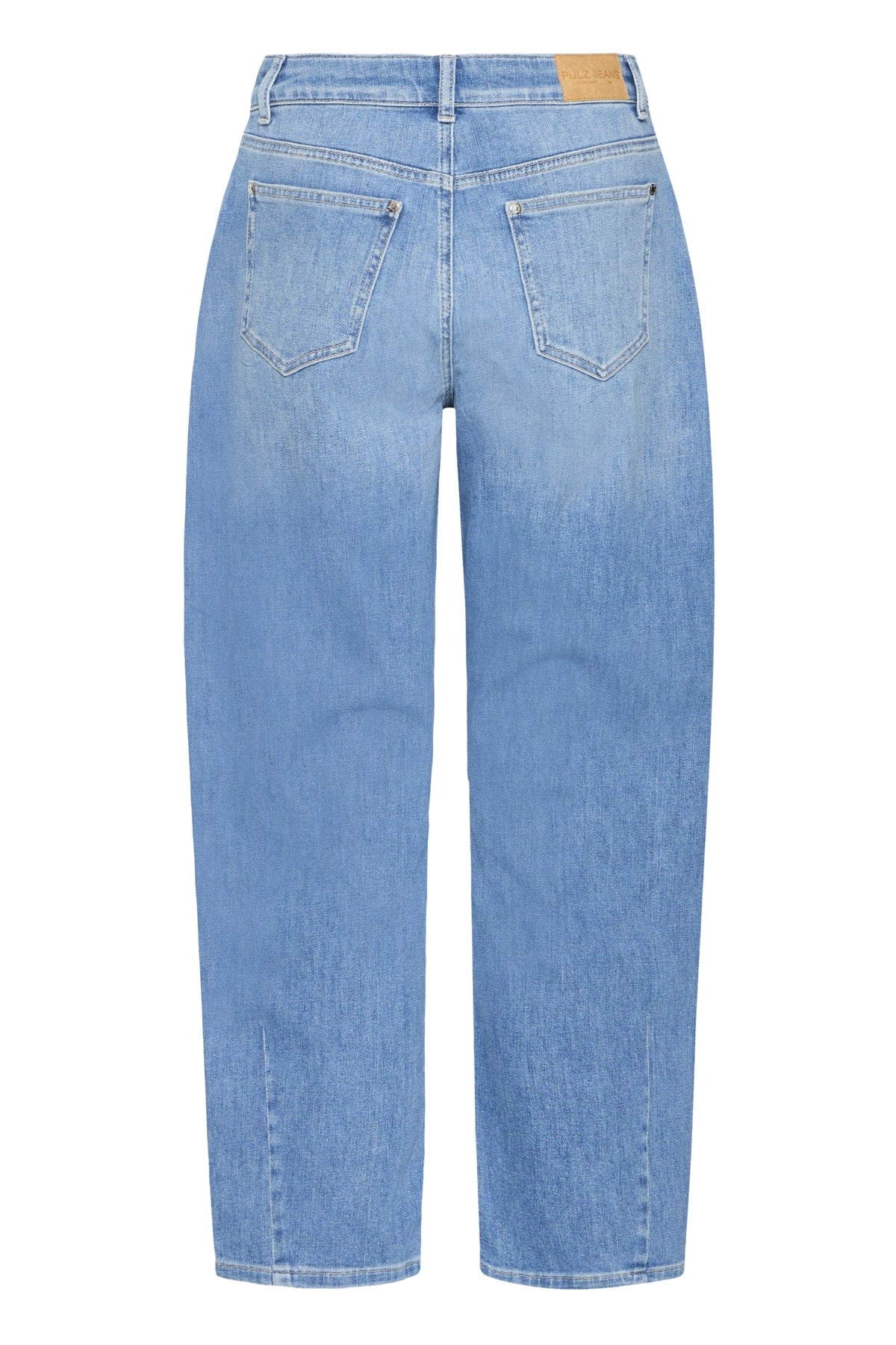 Pulz JeansPulz Jeans PZANNI High Waist Jeans Barrel LegBottomsMedium Blue Denim - Blue Water Clothing