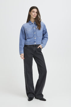 Pulz JeansPulz Jeans PZANNI JacketCoats & JacketsMedium Blue Denim - Blue Water Clothing