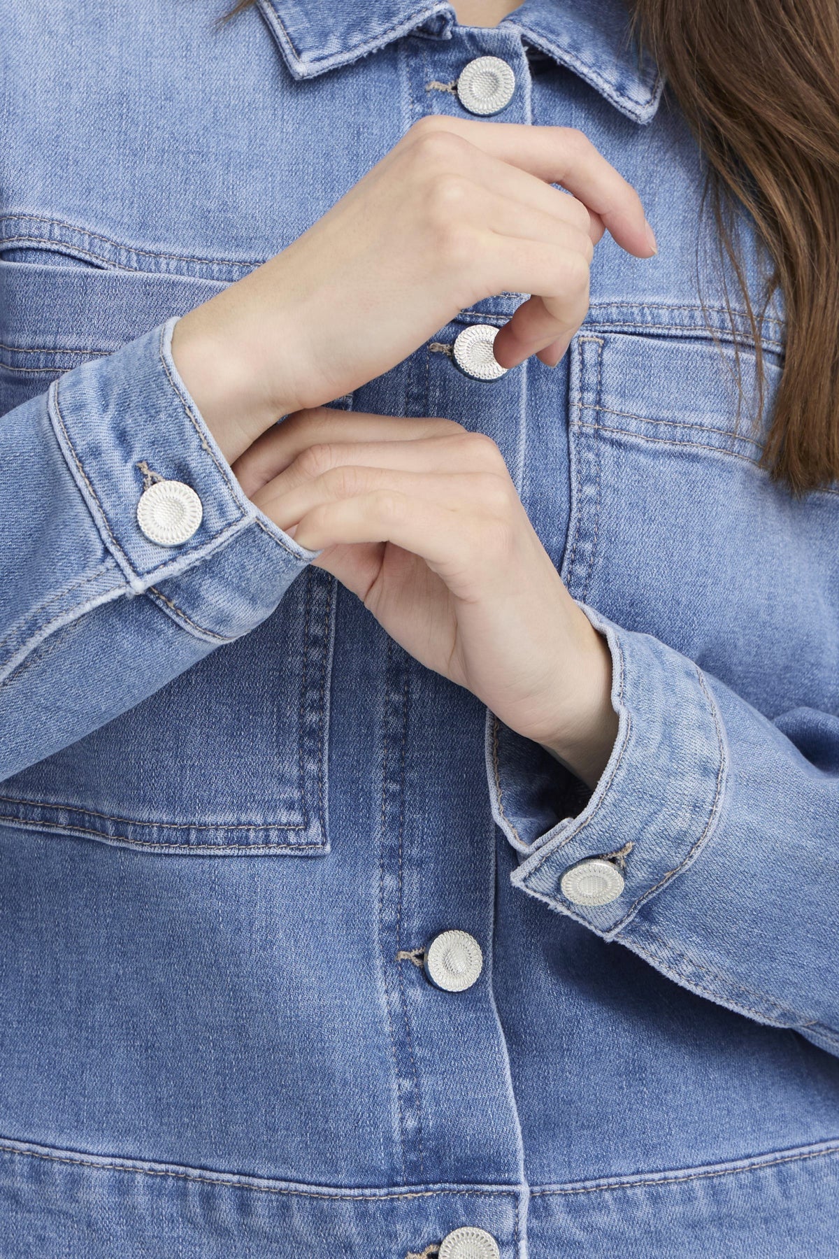 Pulz JeansPulz Jeans PZANNI JacketCoats & JacketsMedium Blue Denim - Blue Water Clothing