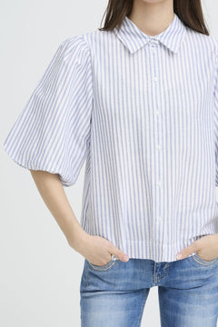 Pulz JeansPulz Jeans PZAUDREY ShirtTopsCloud Dancer - Blue Water Clothing