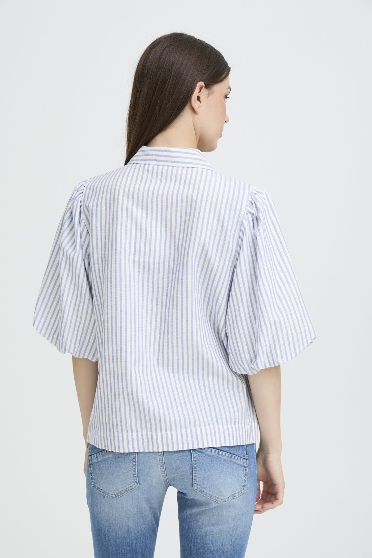 Pulz JeansPulz Jeans PZAUDREY ShirtTopsCloud Dancer - Blue Water Clothing