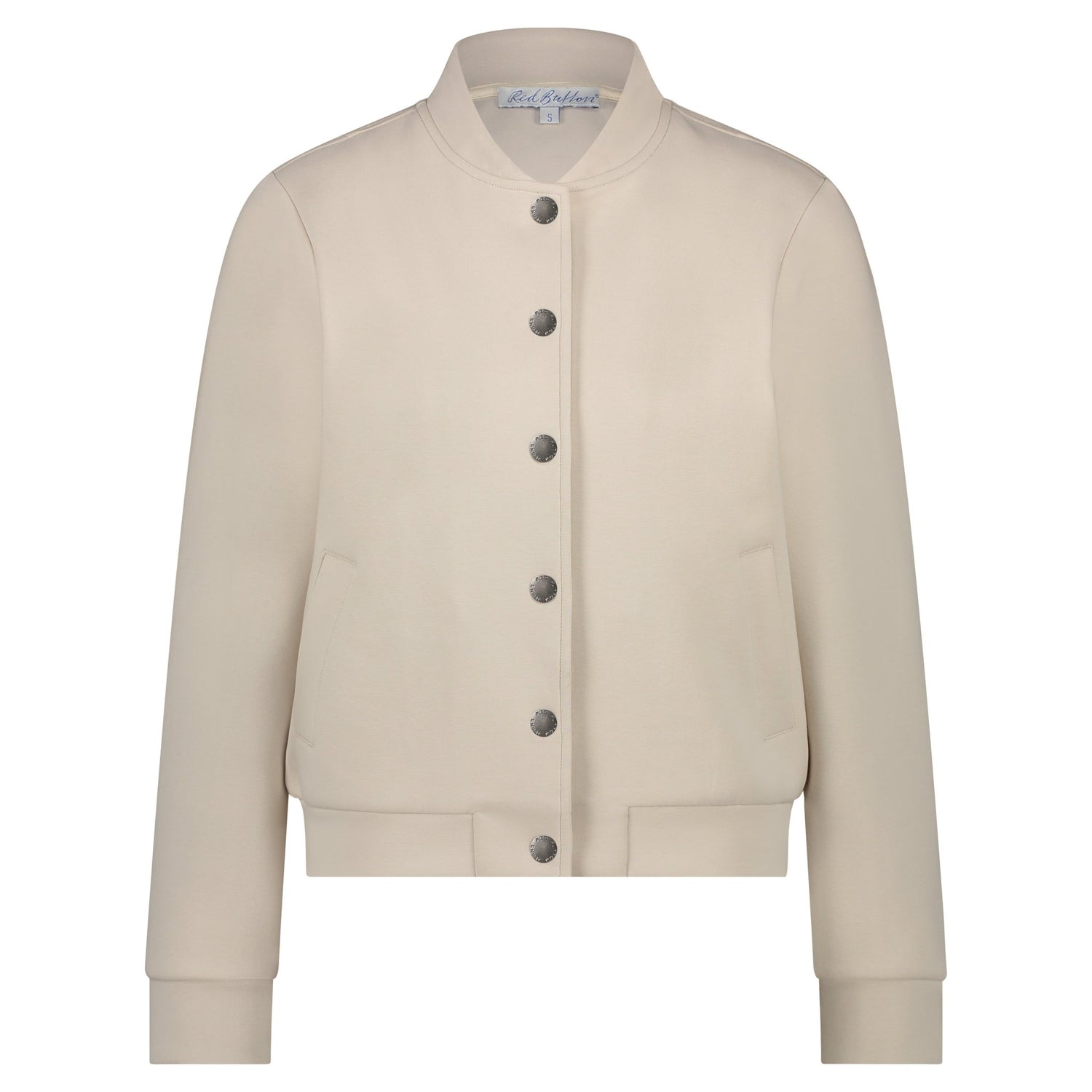 Red Button Bomber Jacket Scuba - Blue Water Clothing