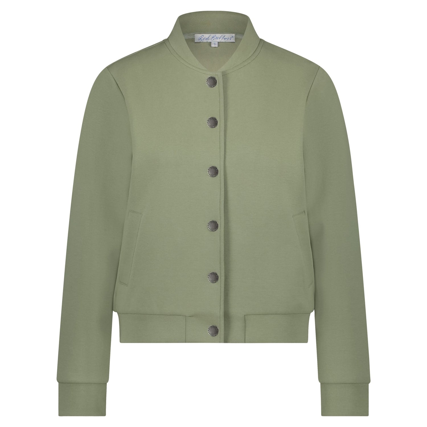 Red Button Bomber Jacket Scuba - Blue Water Clothing