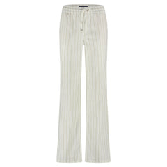 Red ButtonRed Button Colette Cotton Linen Stripe TrouserClothingDark Sand - Blue Water Clothing