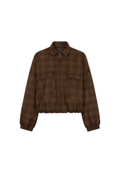Red Button Avy CheckBrown-Blue Checkered - Blue Water Clothing
