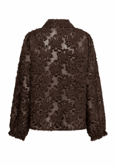 Red Button Blouse FringesBrown - Blue Water Clothing