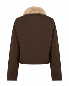 Red Button Jacket & Fur ColourBlack - Blue Water Clothing