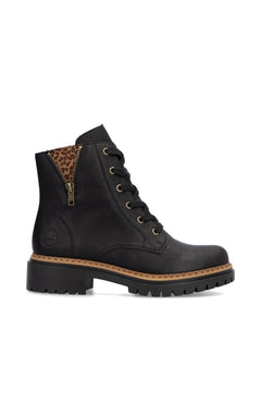 RiekerRieker 72617 - 00 Black Ladies BootsFootwearBlack - Blue Water Clothing