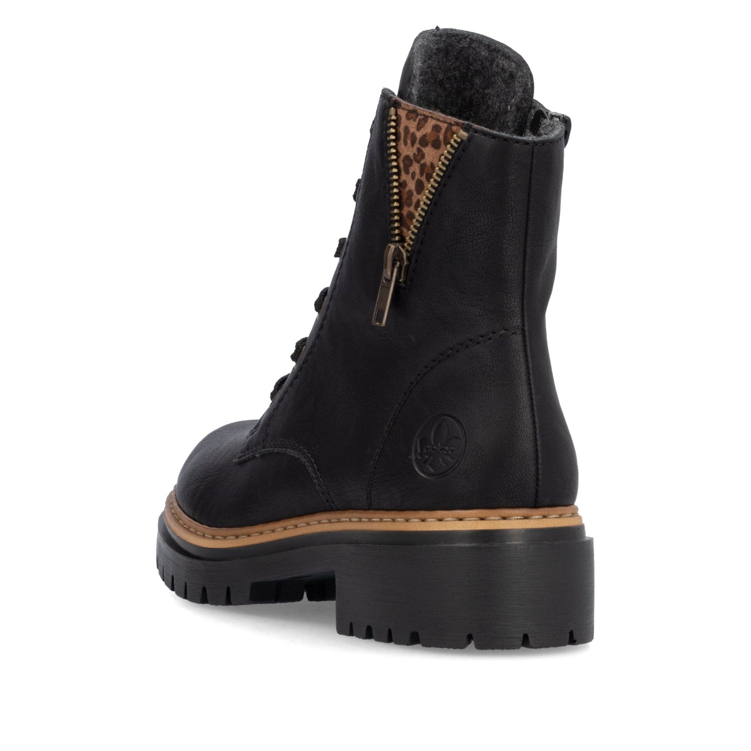 RiekerRieker 72617 - 00 Black Ladies BootsFootwearBlack - Blue Water Clothing