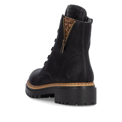 RiekerRieker 72617 - 00 Black Ladies BootsFootwearBlack - Blue Water Clothing