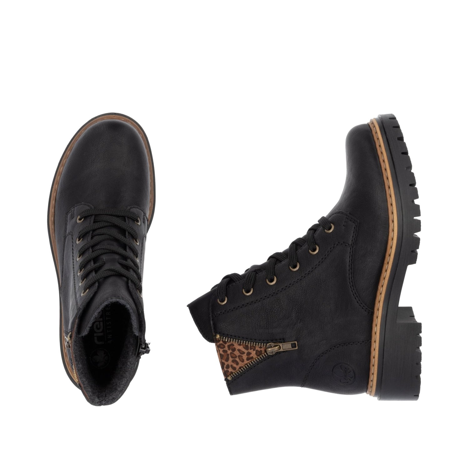 RiekerRieker 72617 - 00 Black Ladies BootsFootwearBlack - Blue Water Clothing