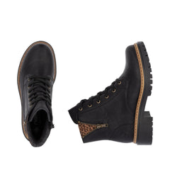 RiekerRieker 72617 - 00 Black Ladies BootsFootwearBlack - Blue Water Clothing