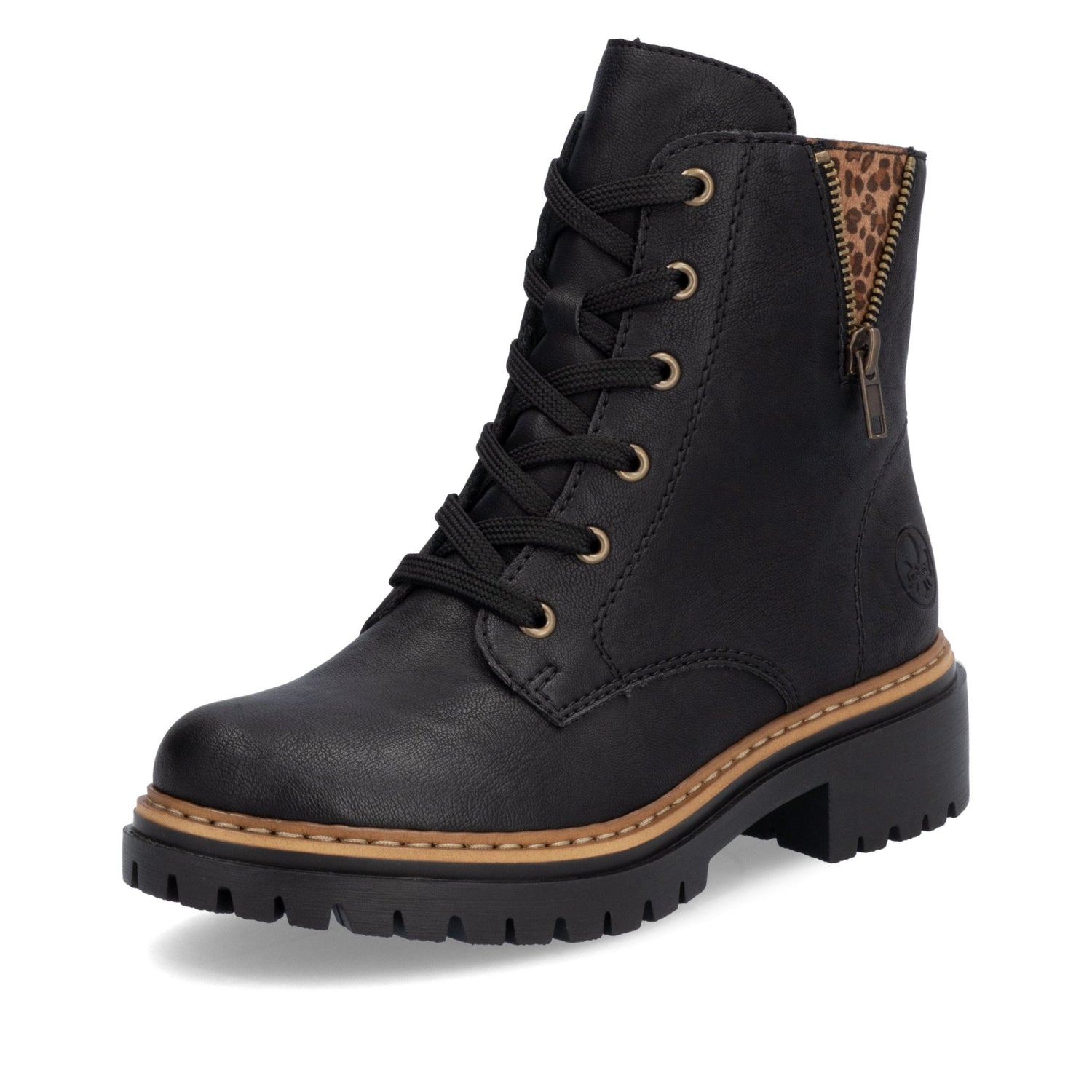 RiekerRieker 72617 - 00 Black Ladies BootsFootwearBlack - Blue Water Clothing