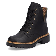 RiekerRieker 72617 - 00 Black Ladies BootsFootwearBlack - Blue Water Clothing
