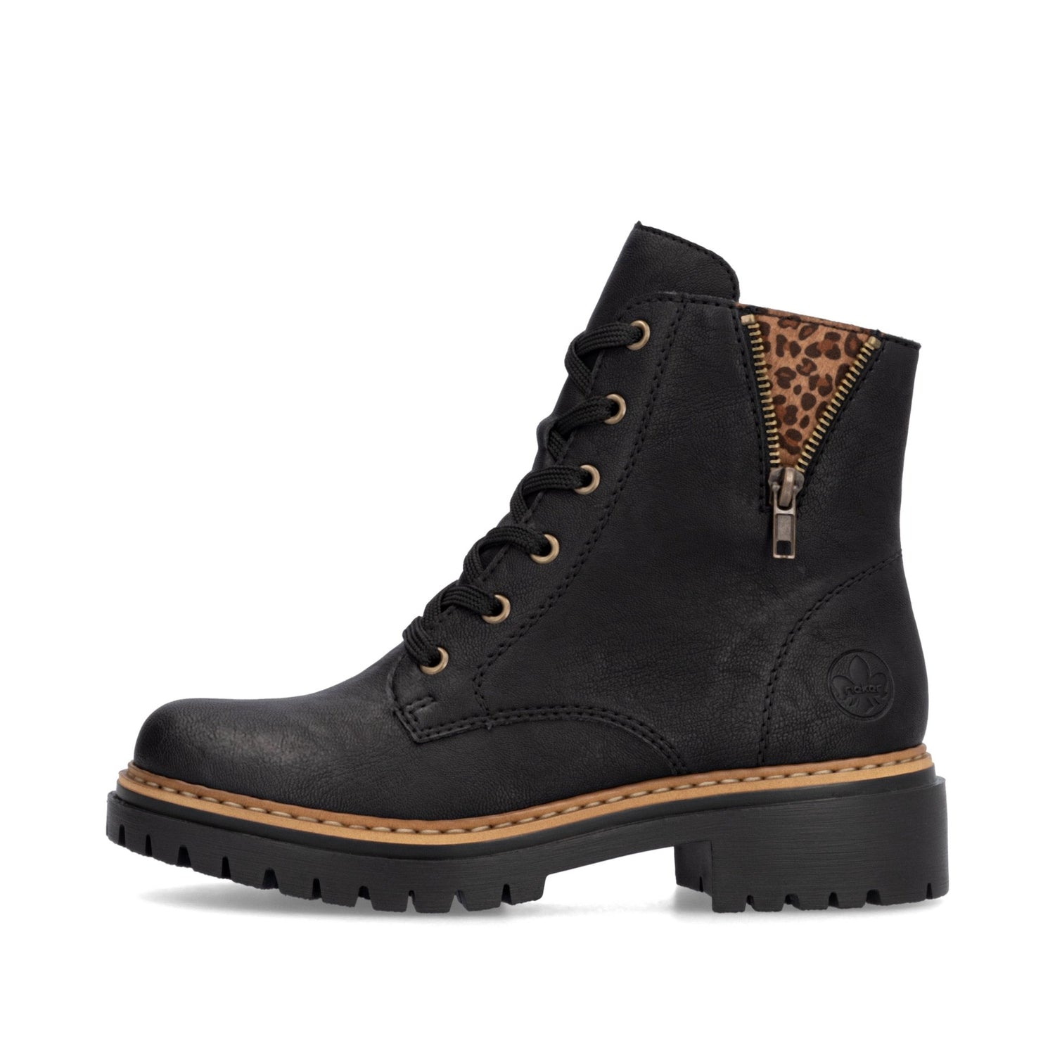 RiekerRieker 72617 - 00 Black Ladies BootsFootwearBlack - Blue Water Clothing