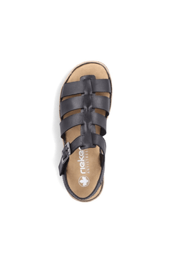 Rieker Hook & Loop Sandals V7904 - Blue Water Clothing