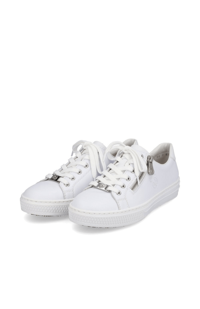 RiekerRieker L59L1 TrainerFootwearWhite - Blue Water Clothing