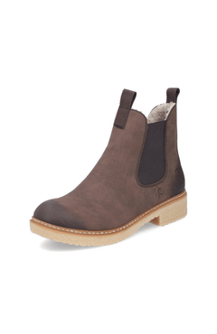 Rieker Lunar Brown Wool Lined Ankle Boot - Blue Water Clothing