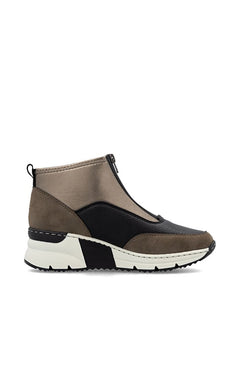 Rieker N6352 - 25 Metalic Ladies Boots - Blue Water Clothing