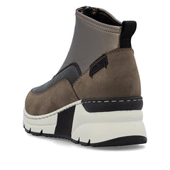 Rieker N6352 - 25 Metalic Ladies Boots - Blue Water Clothing