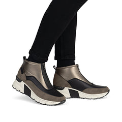 Rieker N6352 - 25 Metalic Ladies Boots - Blue Water Clothing