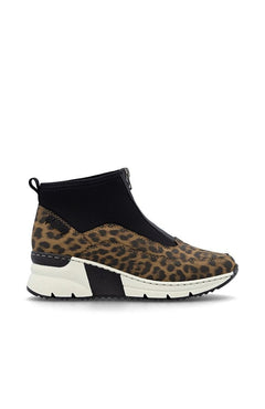 RiekerRieker N9352 - 90 Leopard Print BootsClothingLeopard - Blue Water Clothing